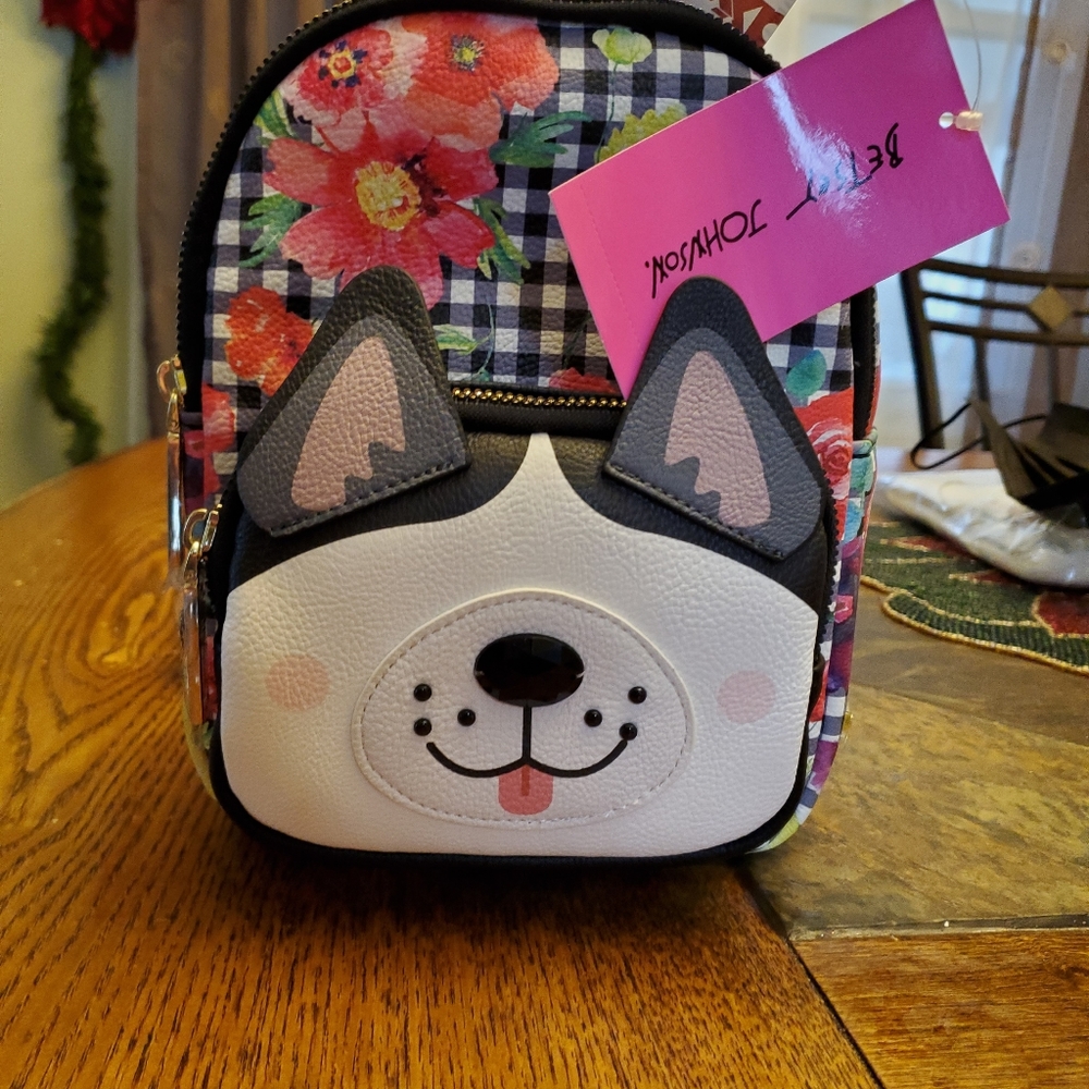 Betsey Johnson backpack pocketbook